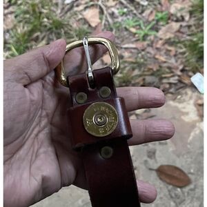 ROYDEN WINCHESTER 12 Gauge SHOTGUN SHELL Brown Leather BELT 26"